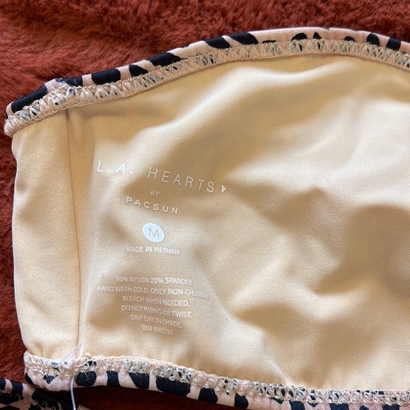 LA Hearts x PacSun Leopard Eerie O-Ring Bikini Top & High Waisted Bikini Bottom - Picture 10 of 12